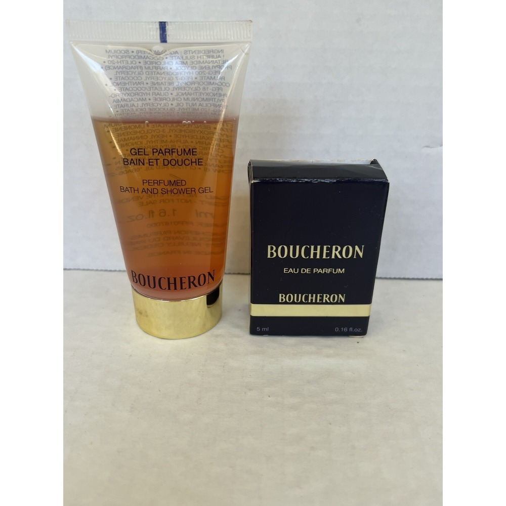 Boucheron  Eau De Parfum Mini 0.16 oz plus Bath and Shower‎ Gel 1.6 oz France